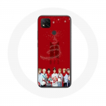 &Uuml;mbris Xiaomi Redmi 9C BTS Bangtan Boysi punase taustaga j&otilde;ulukingituseks 2023