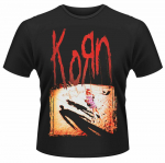 Korn 'Korn' Black Classic Rock Metal Band Tee Nu Unisex T-s&auml;rk S