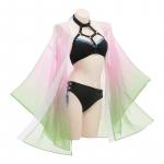 Demon Slayer Cosplay Anime Kanroji Mitsuri ujumistrikoo Kochou Shinobu Cardigan ujumistrikoo komplekt suvine bikiinid Beach Cosplay kost&uuml;&uuml;m Uus L