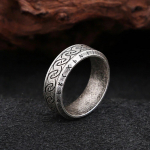 Retro 316L roostevabast terasest p&otilde;hjamaise viikingi ruuni s&otilde;rmus meestele naistele mood punk amulett paar Odini viikingi s&otilde;lme s&otilde;rmused ehted kingitus 7