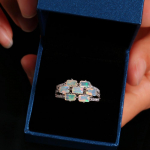 925 h&otilde;bedast opaalist s&otilde;rmus naturaalne etioopia opaal 1,43 ct v&auml;&auml;riskivide peened naisteehted kenad kingitud bolai ehted us ring size 7# valge