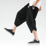 Meeste Harajuku vabaaja haaremp&uuml;ksid Meeste lohvakad jogger-dressip&uuml;ksid Naiste suur suurus Suvi M must