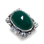 Emerald Natural Gemstone Handmade 925 Sterling Silver Gift Ring Size 6.5 i1w03