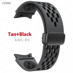 Silikoonrihm Samsung Galaxy kellale 6 5 4 40mm 44mm 5Pro 45mm magnetpandlaga 6 klassikaline 43mm 47mm ilma vahedeta k&auml;ev&otilde;ru 42mm Galaxy Watch 6 5 4 Series