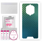 apgo Protective Skin Sticker for the back compatible with Blackview BV6600 Pro, Wrap Film, Foil, Vinyl - Pattern Carbon Chameleon CAKA1