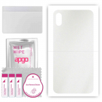apgo Protective Skin Sticker for the back compatible with Apple iPhone XS Max, Wrap Film, Foil, Vinyl - Pattern Matte Transparent