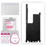 apgo Protective Skin Sticker for the back+sides compatible with Samsung Galaxy S21 Ultra 5G, Full Wrap Film, Foil, Vinyl - Pattern Black Honeycomb