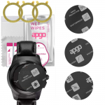 3x apgo MATTE Hybrid protective glass compatible with MyKronoz ZeTime Premium Petite, flexible nano glass, great replacement for tempered glass, scrat