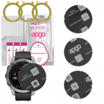 3x apgo MATTE Hybrid protective glass compatible with Garmin Fenix 7 47mm, flexible nano glass, great replacement for tempered glass, scratch-resistan