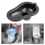 Kaasaskantav ehitusplatsi tualettruumi h&auml;daabi, lihtne paigaldada 80&ndash;110 mm PVC toru jaoks Black