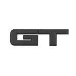 1 tk 3D metallist auto GT logo kleebis auto tagaluugi embleem nimesilt dekoratsioon asendusaksessuaarid must