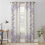 Magamistoa K&ouml;&ouml;gi Kardin Lavendlililla Puuvillane Kanepist Tald Akna Kardinad Kardinad Elutoa Kaunistusesemed 135W x 60H(cm) x1