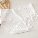 Cotton Underwear for Girl Student Briefs Panties for Women Briefs L valge