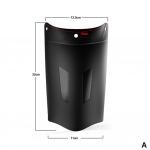 Universaalne mootorratta pikendaja pikendab esitiiba tagumist ja esiratta pikendust poritiiba pritsmekaitsega 4 suurust A