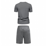 Summer men's suit short-sleeved shorts loose sports versatile casual short-sleeved suit men's clothing M valge