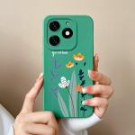 &Uuml;mbrised Tecno Spark 20 20C Pop 8 Pova 6 Pro Itel A18s A70 tagakaas P&auml;ris lilleline avokaado matt silikoon Pehme kaamerakaitse mood telefonikotid itel A18s