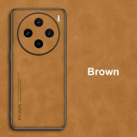 VIVO X100 Ultra Case lambanahast PU nahast matt telefoni kate VIVO X100S Pro x100Pro jaoks p&otilde;rutuskindlad kaitserauad For Vivo X100S hall v&auml;rv