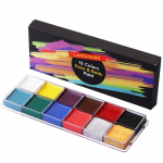 DIY n&auml;ov&auml;rv 12 v&auml;rvi n&auml;omeik Halloweeni kehav&auml;rv Pigment laval meik Hele meik
