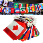 World String Flags b&auml;nnerikomplekt Rippkaunistused siseruumides ja &otilde;ues 14cmx21cmX15M