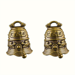 2tk Kellakaunistusega ripats Decor K&auml;sikaunistused Retrodekoratsioon Unikaalse kujuga kelluke ripats Dekoratsioon Retro eriline kellukellaripats Dekoratiivne kella ripats messingist 2pcs