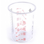 10 tk 600 ml plastist v&auml;rvi segamistopsid Segamisn&otilde;u v&auml;rvi segamise kalibreeritud tass