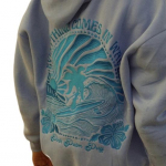 S&uuml;gistalvine naiste kapuuts, pikad varrukad Paks &uuml;hev&auml;rviline elastne mansett, p&auml;ikeseloojangu muster, kaldus &otilde;la, lahtine kapuutsiga plaaster taskutops S