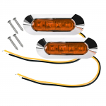 2 tk Paadi viisakusvalgustid Trepi teki peegel LED Ahtrivalgus 4 LED 150LM Veekindel Paadi indikaator Suunatuli Tagatuli kollane