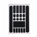 Jalgratta kriimustusvastane kaitsekleebis jalgratta keti raami kaitse m&auml;gitee jalgrattas&otilde;it h&otilde;&otilde;rdumisvastane ninasarviku naha kleebis Carbon Black