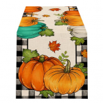 T&auml;nup&uuml;ha lauajooksja k&otilde;rvitsa p&auml;evalilleprinti plekikindel korduvkasutatav lauakaitse kaunistus hotelli balli banketi lauajooksja A