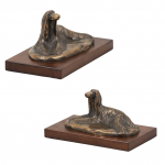Afghan Hound, Tazi - dog statue, figurine for office, trophy for dog show by Art-Dog brand