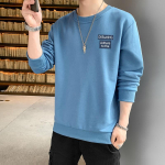 Kevadine uus kampsun meestele, lahtine vabaaja pealmine, tr&uuml;kiga pusa, meeste noorte pikkade varrukatega T-s&auml;rk, meeste riided M