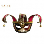 Anime Veneetsia mask Jester Cosplay Kost&uuml;&uuml;m Rekvisiidid Kellakaunistus Halloweeni J&otilde;ulud Pool n&auml;gu katab Karneval Dionysia Classic Italia Masque must