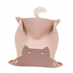 Armas kassi kunstnahast kandik kokkupandav metallist lukuga pandlaga veekindel suure mahutavusega lauaarvuti m&uuml;ndid V&otilde;tmed, k&otilde;rvaklappide hoidik, hoidik roosa