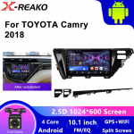 Androidi autoraadio Toyota Camry 8 jaoks 2017 2018 2019 2020 Car Stereo Media Video Player peaseade Juhtmeta Carplay Android Auto 1+32