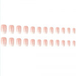 24 t&uuml;kki L&uuml;hikesed kunstk&uuml;&uuml;ned, peale surutavad k&uuml;&uuml;ned Glitter manik&uuml;&uuml;r k&uuml;&uuml;neplaastrid 10ml One Size roosa