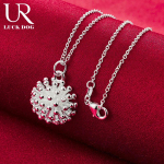 925 h&otilde;bedast ilutulestiku ripatsiga kaelakee Moodsad pulmaehted O-45CM