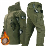 Talvine &otilde;uejope &uuml;likond Meeste pluss sametist paksu tuulekindla jopega m&auml;gironimis&uuml;likond 3XL