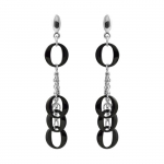 Linna K&otilde;rvar&otilde;ngad - Roodiumiga kaetud 925 Sterling Silver must