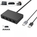 Adaptateur de contr&ocirc;leur USB 4 ports pour Gamecube NGC pour Nintendo Switch - Wii U - PC 3en1 - Ahuhaok 104