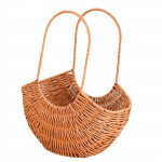 Elegantsed rotangist k&auml;sitsi kootud vitstest lillekorv Kaasaskantavad lilleseadepotid pulmade ja kodude kaunistamiseks L