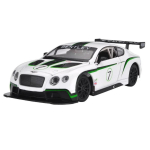 1/24 Bentley Continental GT3 K&otilde;rge simulatsiooniga valatud metallisulamist mudelauto Heli Valgus T&otilde;mmatav Kogumiseks Laste M&auml;nguasi F501 valge
