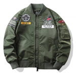 Meeste jope, s&uuml;gisene &otilde;huj&otilde;udude pommitaja jope, tikitud meeste pesapallivorm, vabaaja jope M