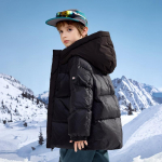 Talvine Lihtne Valge Pardisulega Poiste ja T&uuml;drukute Korea Stiilis Puuvillased Riided Uus Kapuutsiga Suusakost&uuml;&uuml;m Sulejope 130cm hall v&auml;rv