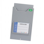 Time Cards Rack Holder Payroll Recorder Easy Installation with Screw Wall Mount for Office Punch in With 1 Pocket Slot