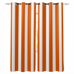 Triibulised Oranžid Pimendavad Kardinad Elutuppa Magamistuppa Tr&uuml;kitud Aknakatted Kodu Dekoor W135 x H60cm