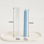 1 tk DIY k&auml;sitsi valmistatud tarvikud l&otilde;hnav romantiline &otilde;htus&ouml;&ouml;k k&uuml;&uuml;nla s&uuml;stimisvorm pika samba hammasratta otsa vaha akr&uuml;&uuml;lk&uuml;&uuml;nla vorm 18.5cm cylinder