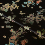 100 cm žakaarkoe seinavaip satiin kangas siid Helu Tongchun sileda tekstuuriga ripatslaulu d&uuml;nastia brokaat Cheongsam Hanfu 1 Metre