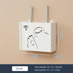 Wifi Ruuteri Hoiukarp Pistikupesade Digiboksi Kest Seinale Paigaldatav Lauakate Peida Kaabel L&uuml;liti Riiul Kodu Kontori Hoidja Riputatavad Korraldajad white
