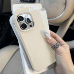 Telefoni&uuml;mbris iPhone 11 13 XR XS Max &uuml;mbrisele iPhone 12 14 15 16 Pro Max 12 Pro 15 Plus Nahast v&auml;rvitud veekindel kukkumis- ja kulumiskindel multikas iPhone 16 Pro Max valge