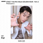 ATEEZ 11. minialbum Golden Hour Pt.2 To Diary For Ver Photocard Postkaart San - For (Z)